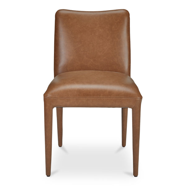 Moe's Calla Set of 2 Brown Leather Dining Chairs