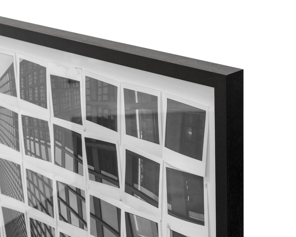 PICTURE IN POLAROIDS - 50" X 35" - BLACK FRAME