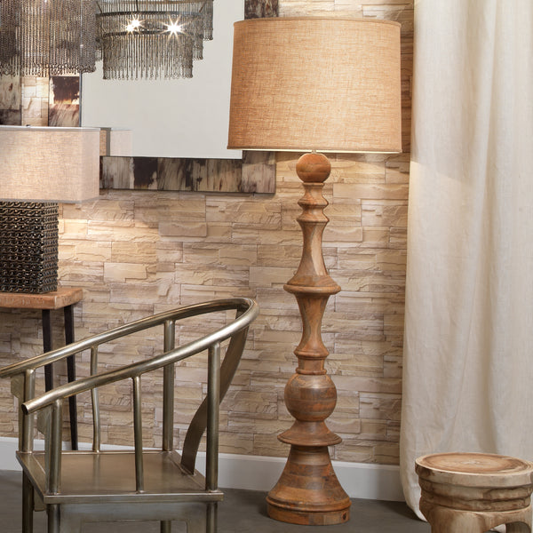 Budapest Wood 1-Light Floor Lamp