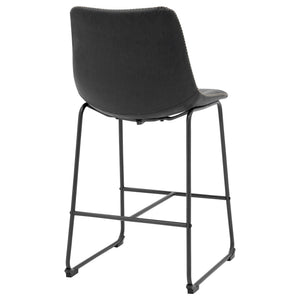Vesta Counter Stool In Vintage Black (Set of 2)