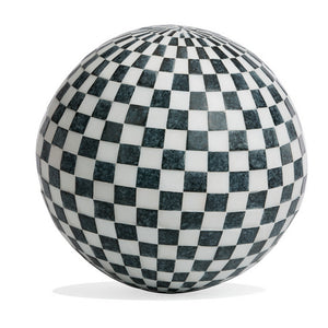 Sphere Inlaid Stone 16.5" Check