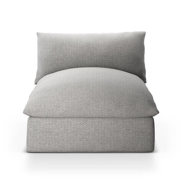 Grant Outdoor Chaise Piece In Faye Ash