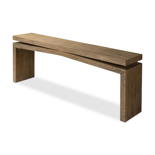 Matthes Console Table in Rustic Gray