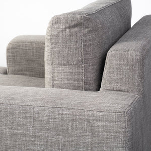 Colburne I Gray Fabric W/ Wood and Iron Frame Accent Chair