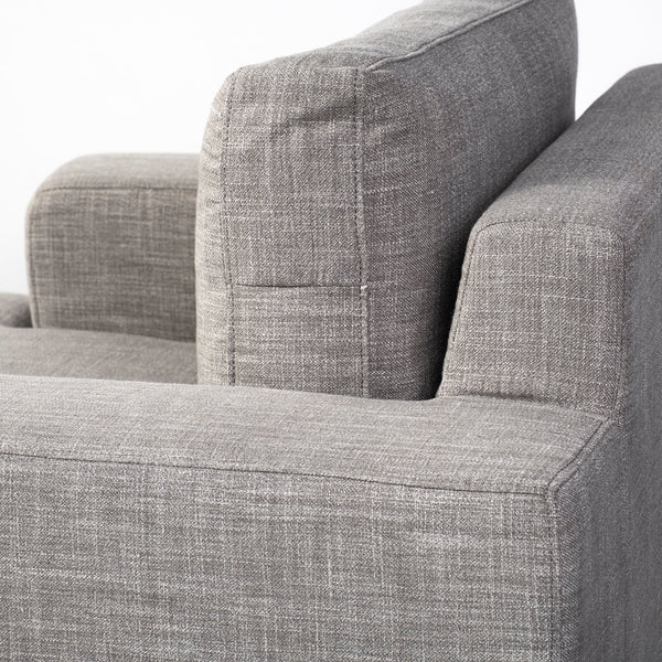 Colburne I Gray Fabric W/ Wood and Iron Frame Accent Chair