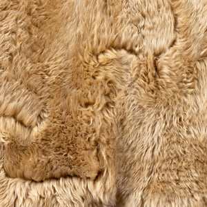 Lalo Lambskin Rug In Beige In 4.5x5.75