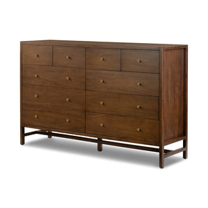 Sullivan 10 Drawer Dresser In Saddle Tan