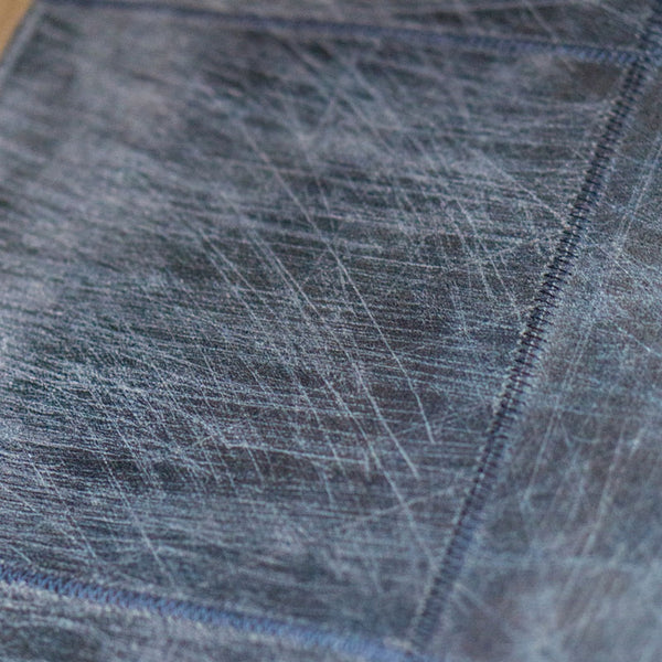 Espresso Scratched Leather Rugs