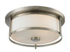 Savannah 2 Light Flush Mount in Brushed Nickel Finish