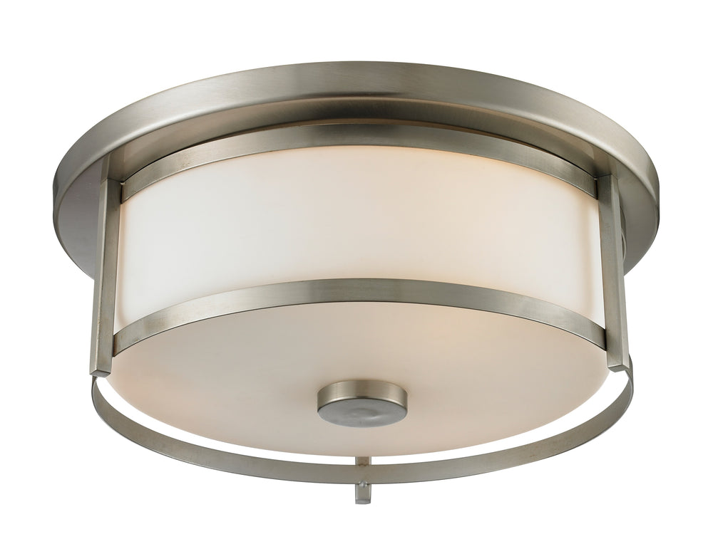 Savannah 2 Light Flush Mount in Brushed Nickel Finish