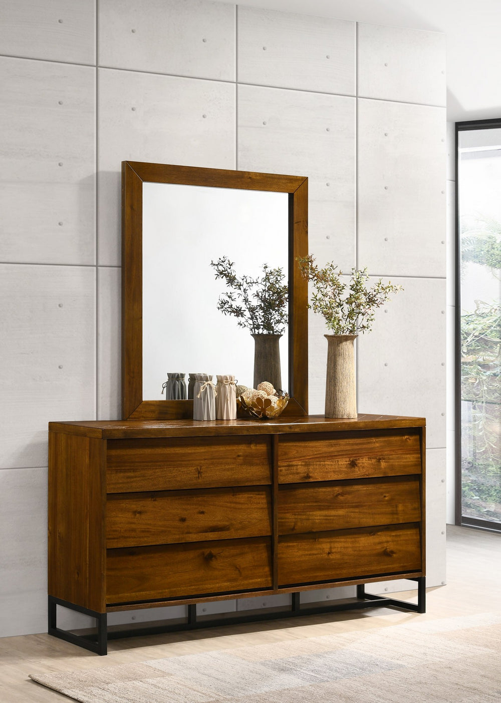 Arnold Mirror In Antique Coffee