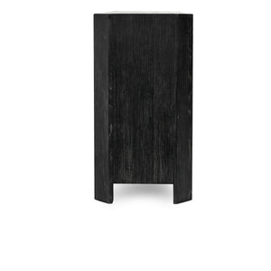 Macarthur Solid Wood 4-Drawer Cabinet in Antique Black