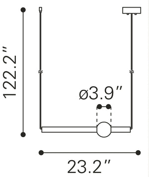 Adeo Ceiling Lamp Brass