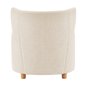 Tiffany KD Boucle Accent Arm Chair, Palladian Beige