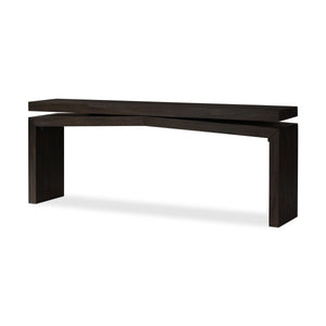 Matthes Console Table in Smoked Black