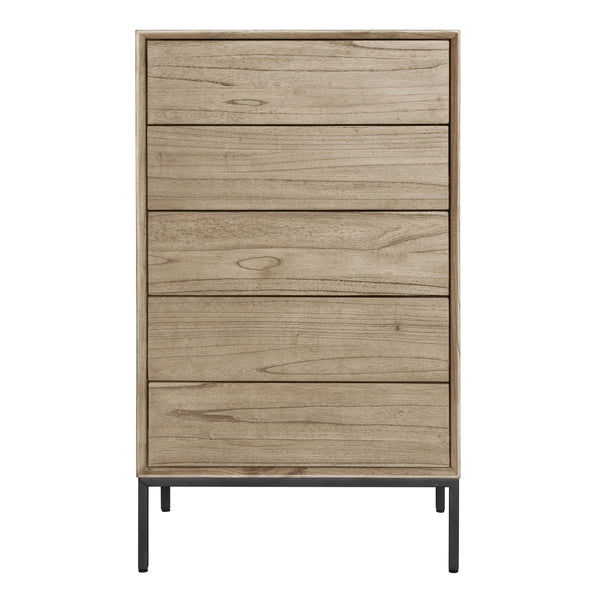 Hathaway KD Chest 5 Drawers, Drifted Sand