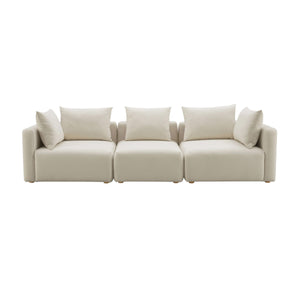 Hangover Cream Linen Sofa