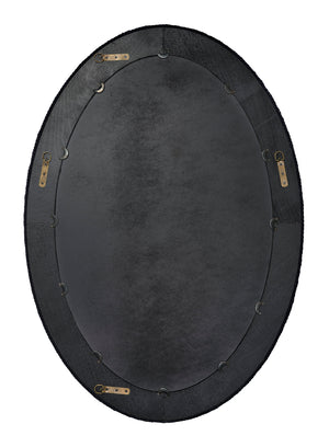 Club Cotton Rope Braided Oval Wall Mirror