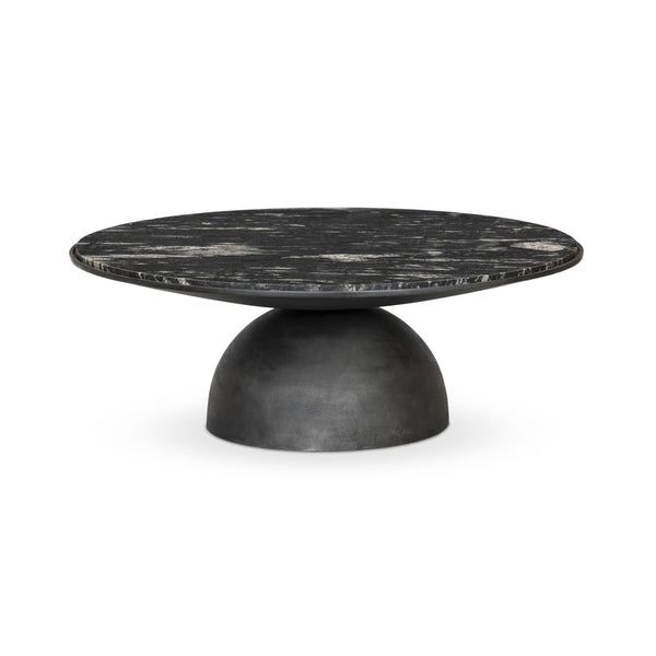 Corbett Coffee Table - Polished Black Marble