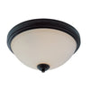 Chelsey 3 Light Flush Mount in Bronze Finish