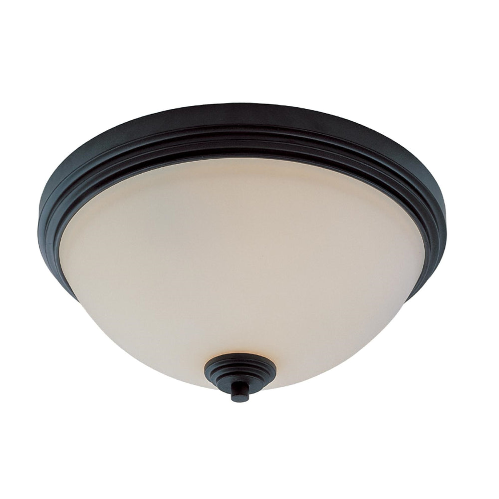 Chelsey 3 Light Flush Mount in Bronze Finish