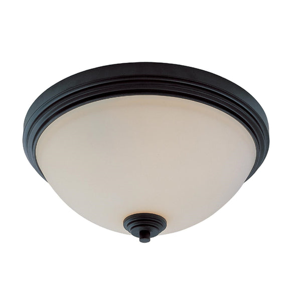 Chelsey 3 Light Flush Mount in Bronze Finish