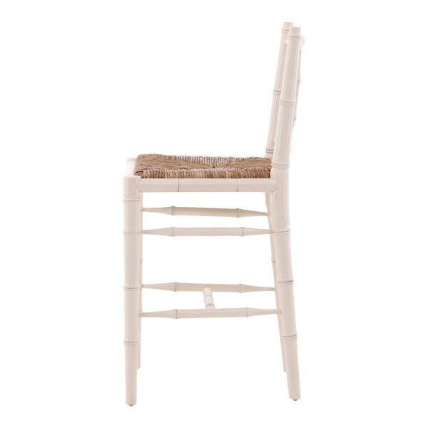 Cream Bamboo Counter Stool