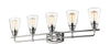 Annora 5 Light Vanity in Chrome Finish