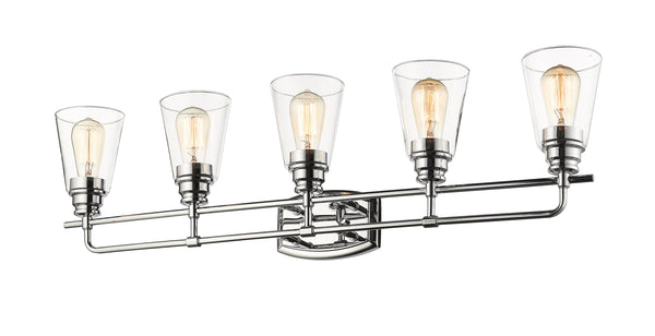 Annora 5 Light Vanity in Chrome Finish