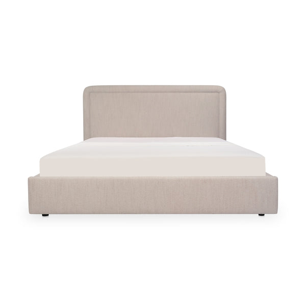 Moe's Simon Storage Bed in Flecked Beige