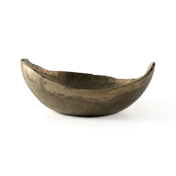 Jagen Outdoor Bowl - Rustic Cast Aluminum