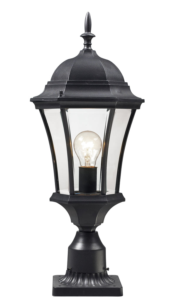 Wakefield Outdoor Post Light in Black Finish