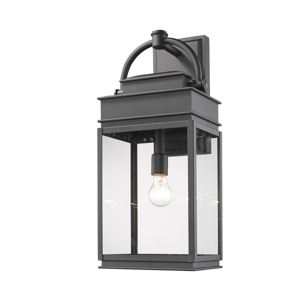 Fulton AC8240BK Outdoor Wall Light in Black