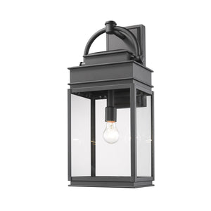 Fulton AC8240BK Outdoor Wall Light in Black