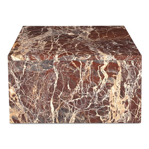 Rosa Coffee Table in Rosso Levanto Marble