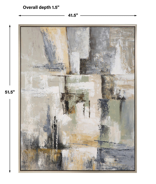 Intuition Hand Painted Abstract Art