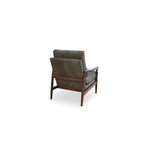 Moe's Arturo Accent Chair in Brown Leather