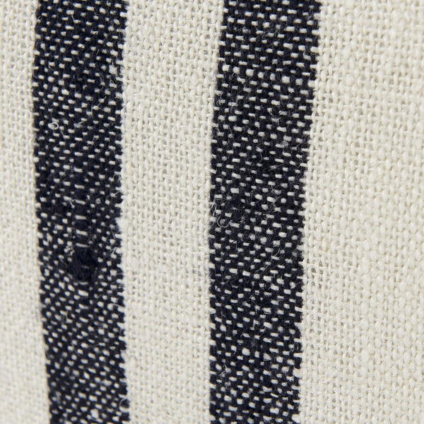 Sandra 18 x 18 Beige With Blue Stripes Decorative Pillow Cover