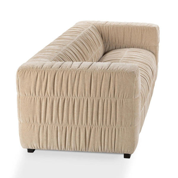 Afeela Upholstered Sofa in French Vanilla - Bold Structure, Soft Comfort