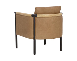 WILDER LOUNGE CHAIR - LUDLOW SESAME LEATHER