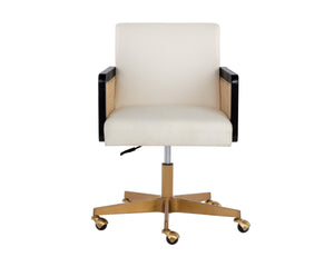 CLAUDETTE OFFICE CHAIR - LINOSO IVORY