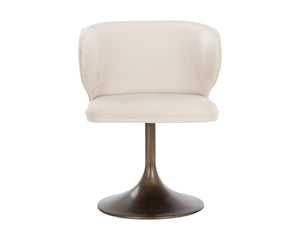 SIMONE SWIVEL DINING CHAIR - CASABLANCA CLOUD