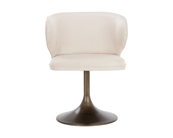 SIMONE SWIVEL DINING CHAIR - CASABLANCA CLOUD