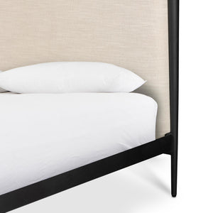 Xander Canopy Queen Bed - Savoy Parchment