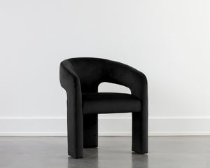ISIDORE DINING ARMCHAIR - ABBINGTON BLACK