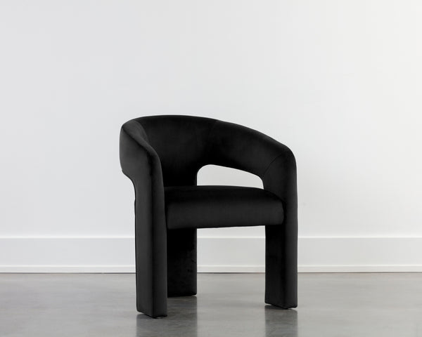 ISIDORE DINING ARMCHAIR - ABBINGTON BLACK