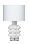 Seltzer Blown Glass Table Lamp, White