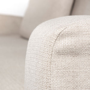 Denly II 92.5 X 38.25 X 34.5  Beige Slipcover Three Seater Sofa