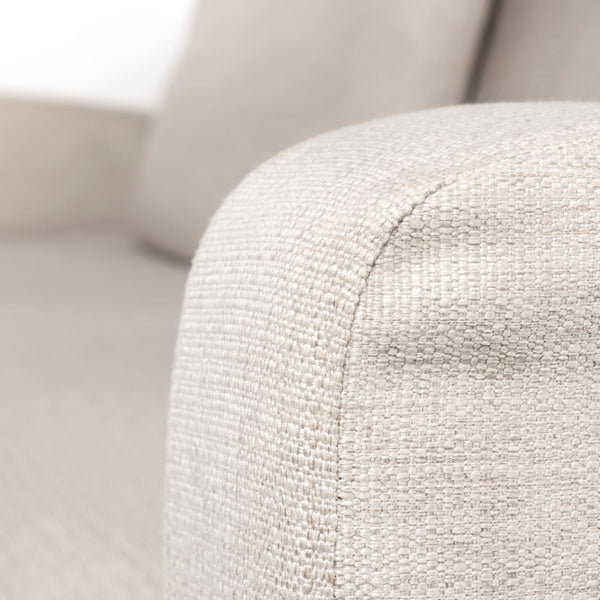 Denly II 92.5 X 38.25 X 34.5  Beige Slipcover Three Seater Sofa