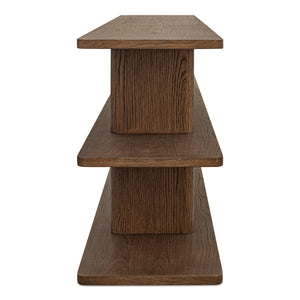 Casey Small Bookcase in Dark Brown Finish